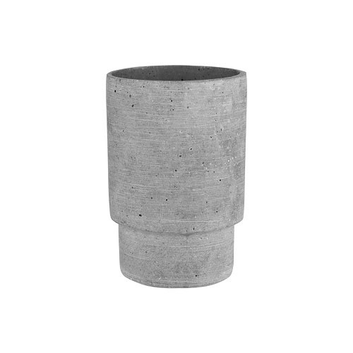 5 in T x 3 in O Polystone Stepped Vessel - Grit Grey